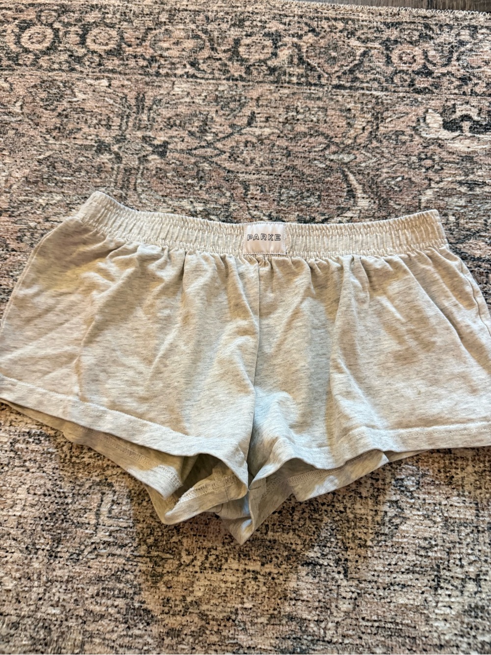 Parker Heather Light Gray Athletic Lounge Shorts